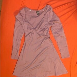 Wild Fable Pink Babydoll Long Sleeve Dress